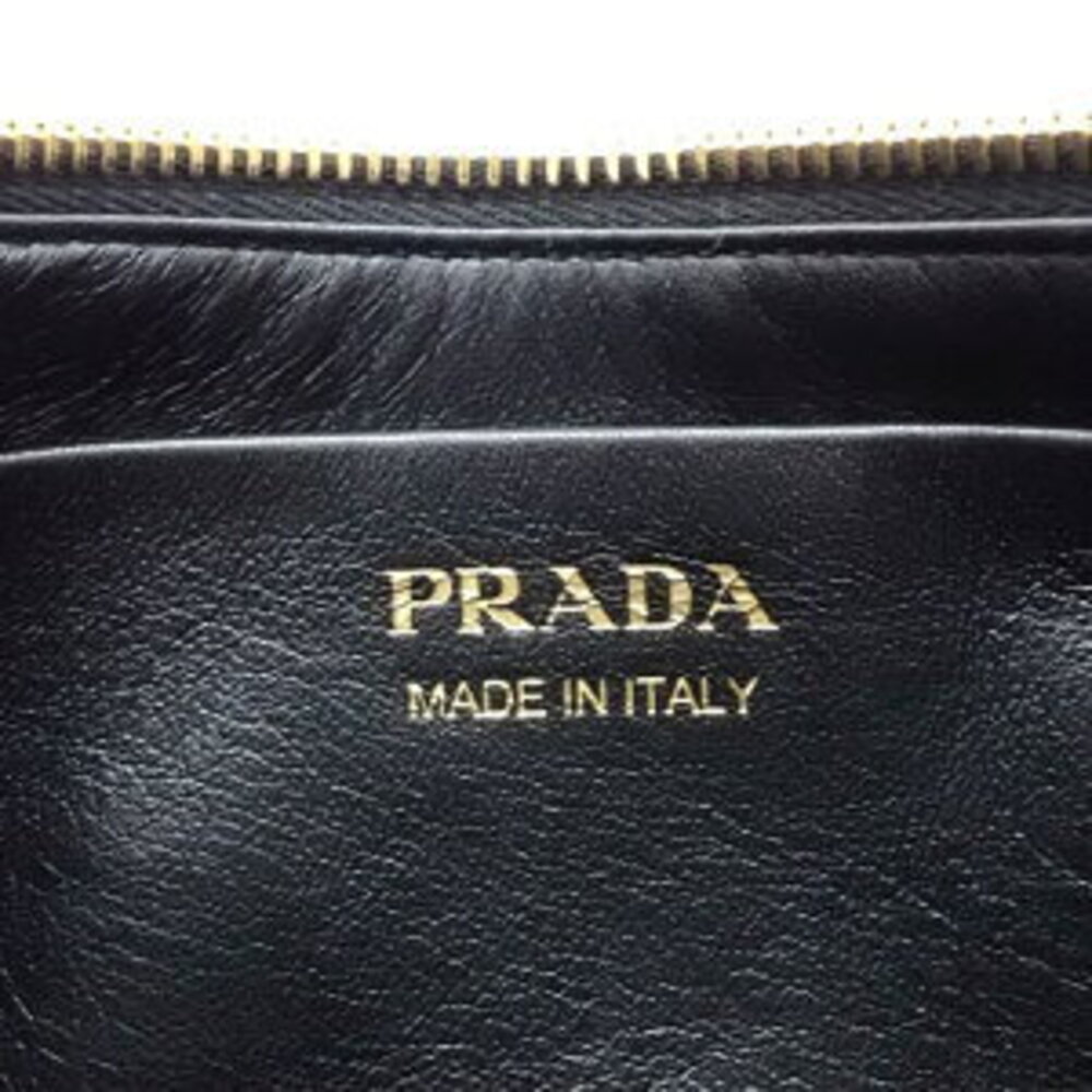 Prada Calfskin Shoulder Bag Black Nappa Leather - Picture 7 of 10